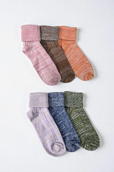 Ollero 6 Pairs of Women's Winter Curled Socks