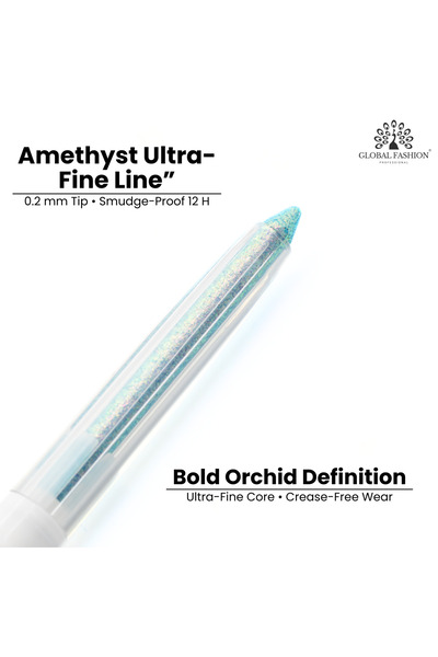 global fashion Creion de ochi moale, gel, Global Fashion, Cristal cu sclipici