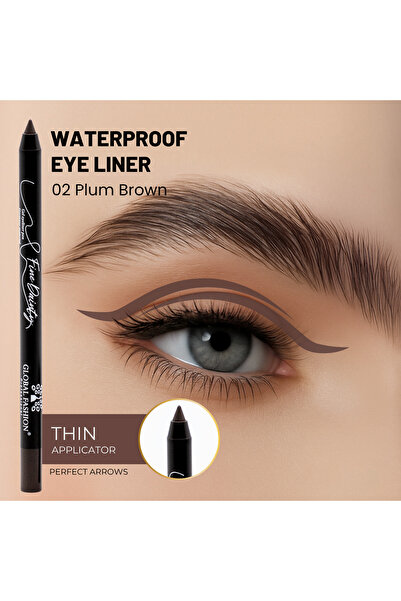 global fashion Creion-gel de ochi, Global Fashion, 02, black brown