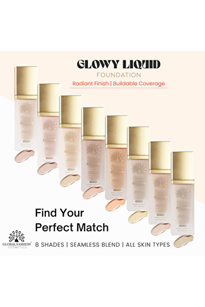 global fashion Global Fashion Foundation, 4in1: Primer + Concealer + Illuminator + BB cream, SPF 15, K032, Tan