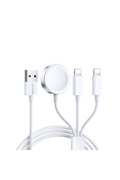 Joyroom Wireless Charger for Apple Watch, USB to 2x Lightning, 3.5W, 1.2m - (S-IW007) - White