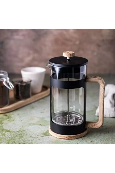 Klausberg Glass infuser, with imitation wood, for coffee and tea, 350ml,