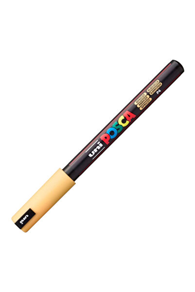 UNİ-BALL قلم تلوين UNIBALL POSCA 0.7 ذو أساس مائي، لون كستنائي (N)- (UNI-PC-1MR)