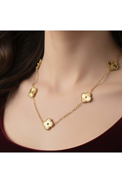 KEVSA Jewelry Colier din oțel inoxidabil Alhambra - LPD1542