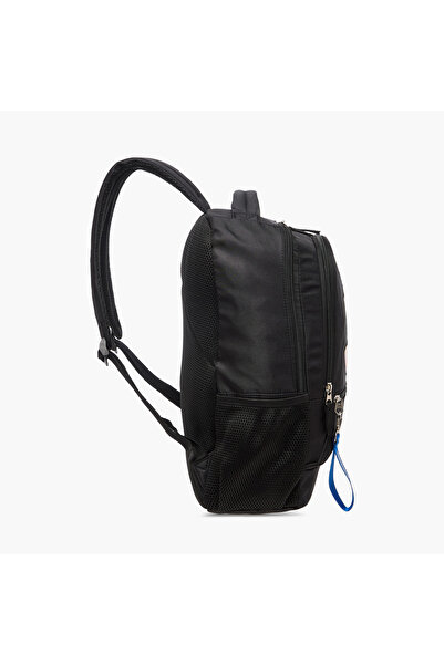 Sonic the Hedgehog Print Backpack with Adjustable Straps and Zip Closure - 18 inches