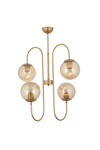 Apliqa HubRom chandelier, SOSA 3558-04-FR 60x56 cm 4xE27-60W Antique