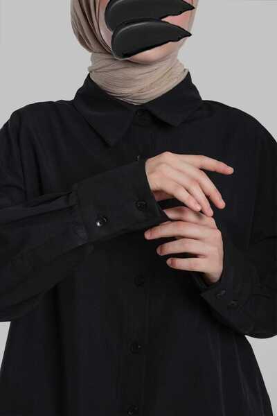 Emare Basic Hijab Shirt - Black