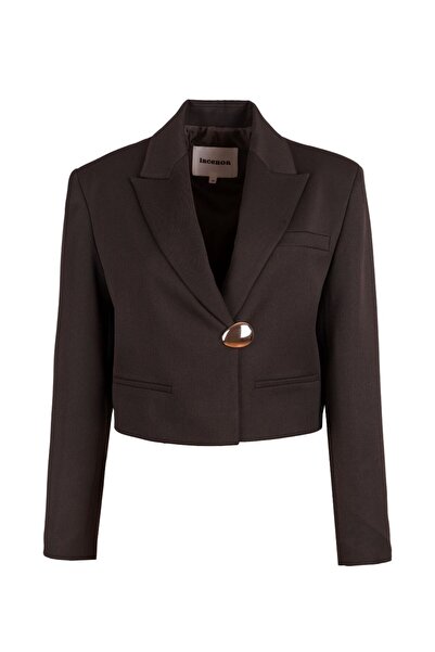 LACENOA Tokalı Ceket Kahve Renk