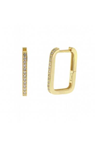 Bijuteria SORELLY Cercei rotunzi din argint și auriu