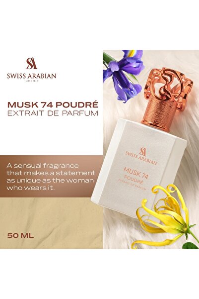 SWISS ARABIAN Musk 74 Poudre Perfume Extract, Women, 50 ml