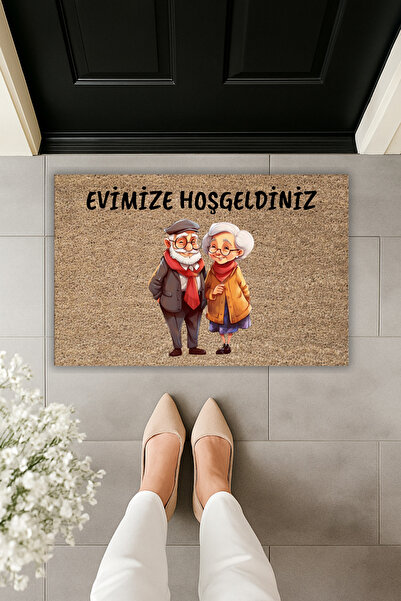 Dormot سجادة أمامية للباب مطبوعة رقميًا حديثة ذات طابع حلو وعتيق