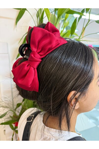 PONÇİK ACCESSORİES مشبك معدني كبير الحجم على شكل فيونكة