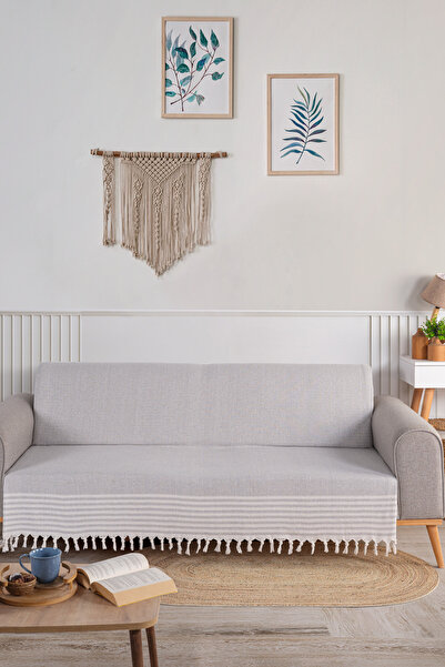 Babada Home 175X210Cm Drop Pattern - Fringe Tied Sofa Cover