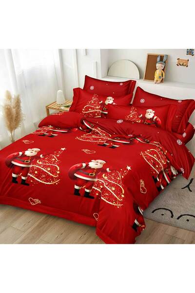 Patul Коледно спално бельо, фин памук, двойно легло, 2 души, 6 части