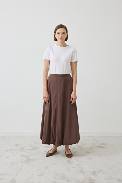 TERZİ DÜKKANI Bella Balon Skirt Brown