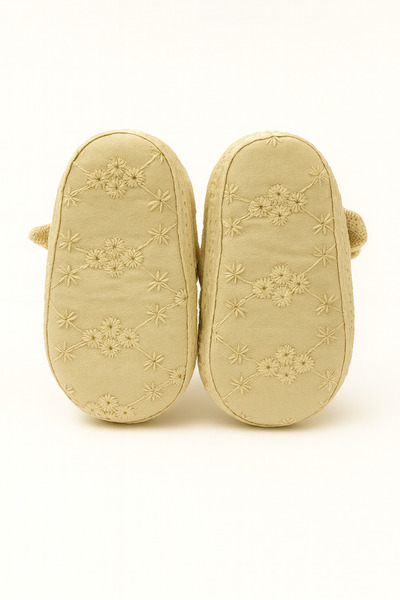 LOGO AKSESUAR 0-3 Months Newborn Stone Bow Baby Bandana Booties Set