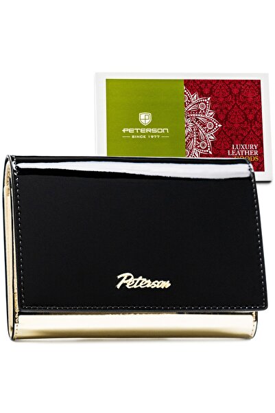 Other Portofel Peterson sk. PTN 1N-445-6778 Negru-Auriu