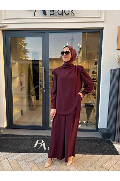 Miori Td4295 Bois Women's Suit Burgundy