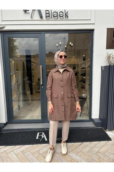 Invee Cămașă lungă matlasată pentru femei Mink