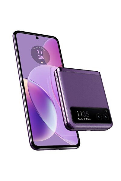 Motorola razr 40 mobile phone, Dual SIM, 8GB RAM, 256GB, 5G, Summer Lilac