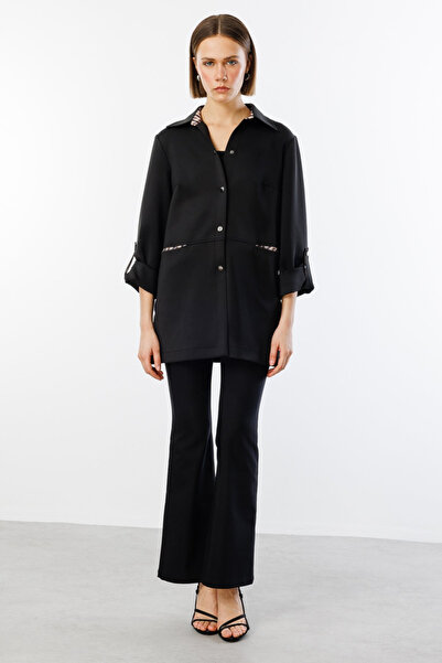 Ekol Ekose Detaylı Çıtçıtlı Trençkot