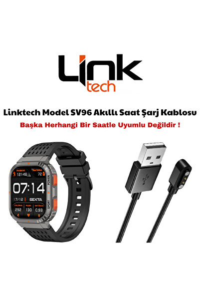 Linktech Model SV96 Akıllı Saat Şarj Kablosu Not - Başka Herhangi Bİr Akıllı Saat İle Uyumlu Değildir