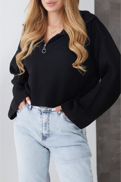 modazoom Pulover crop pentru femei