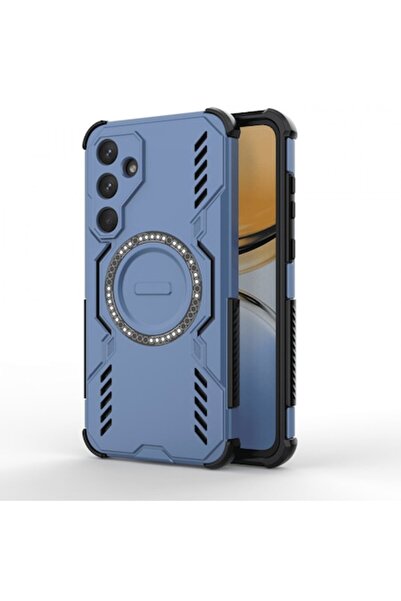 Stef's Cat Husa MagSafe pentru Samsung Galaxy A55 5G A556, ArmorMag, Albastra