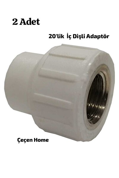 ÇEÇEN HOME (2 ADET) İç Dişli Adaptör 20 Lik Nipel İç Dişli Nipel