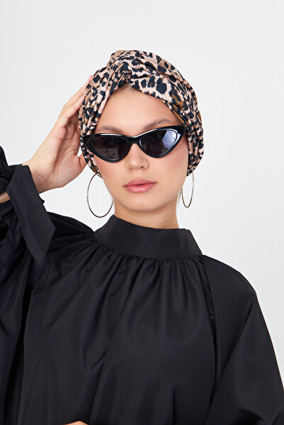 HÜRREM BONE Μαντίλι Τσόκερ Μονόχρωμο Μοτίβο Λεοπάρ 2511_06