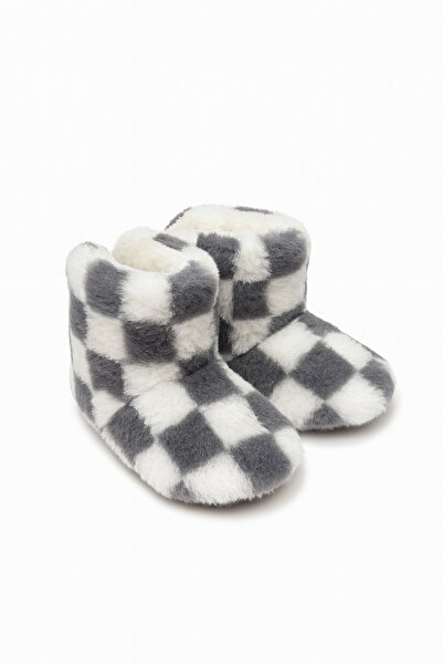 Minissa çocuk Ve Bebek Panduf, Kışlık Peluş Bot Yumuşak Sıcacık Kaymaz Taban Ev İçi Patik