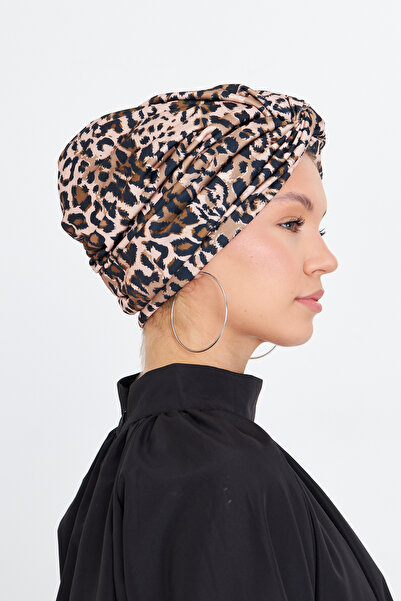 HÜRREM BONE Μαντίλι Τσόκερ Μονόχρωμο Μοτίβο Λεοπάρ 2511_06