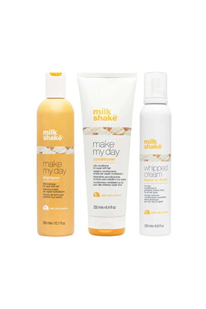 Milkshake Milk Shake Make My Day Set (Shampoo 300ml + Conditioner 250ml + Whipped Cream 250ml)