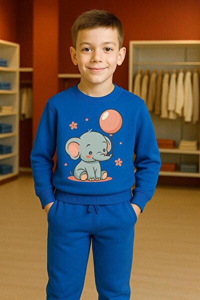 playwear Φούτερ και Παντελόνι Φόρμας με στάμπα "BALON TUTAN FİL " για ΗΛΙΚΙΕΣ...