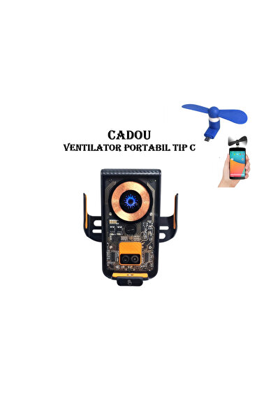 PARADOX SINCE 1992 Suport Auto Telefon cu Incarcare Rapida 15W Wireless, Senz...
