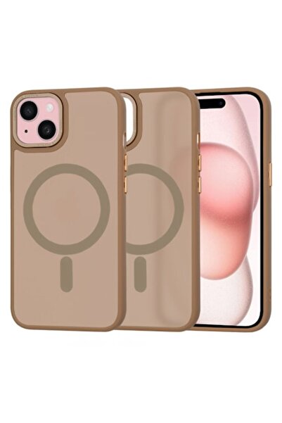 Stef's Cat MagSafe Case for Apple iPhone 15, HaloFrost, Brown