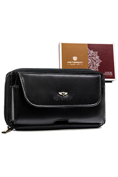 Other Geantă din piele Peterson PTN 043-HUNT-1865 Negru