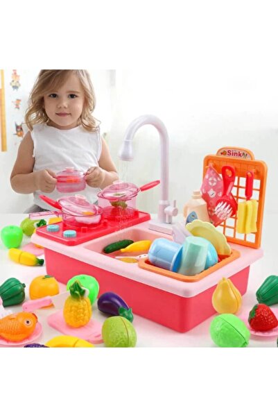 MACVI Set de bucătărie Macvi® pentru copii, cu 26 de piese, non-toxic, joc de rol, 3+