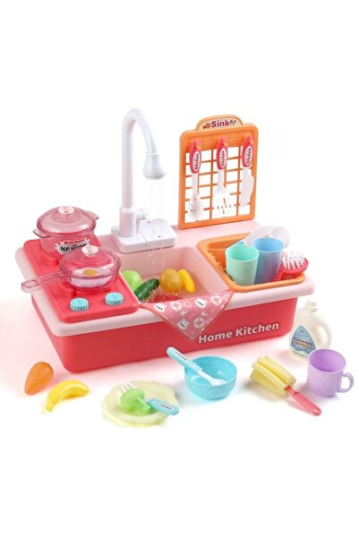 MACVI Set de bucătărie Macvi® pentru copii, cu 26 de piese, non-toxic, joc de rol, 3+