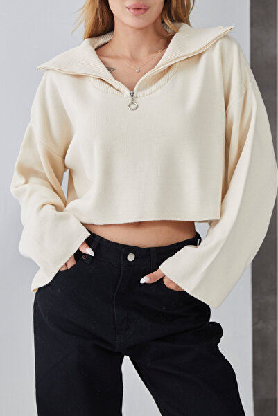 modazoom Women's Crop Sweater