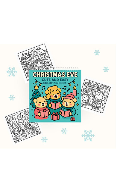 OBRO Carte de colorat cu pagini groase OBRO® - Ajunul Crăciunului – Cadou sim...