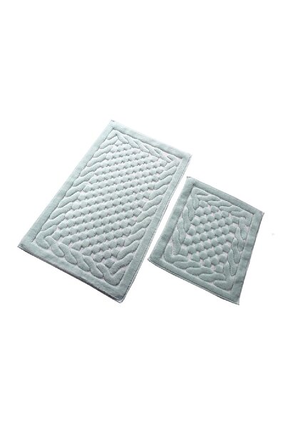 Talis Set of 2 Bath Mats Bambi Mint 100% Cotton