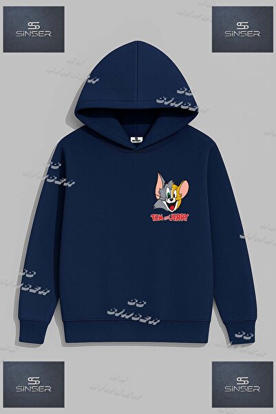 SS SİNSER Φούτερ με κουκούλα SWEAT Unisex με στάμπα "SWT TOM KAFA JERY UST SOL "