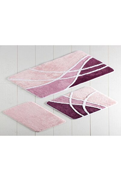 Talis Set of 3 Ares Purple Acrylic Bath Mats