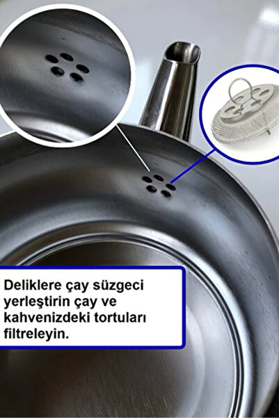 BRANCO TASARIM 2 Pieces of Plug-In Tea Infuser Strainer for Teapot, Tea Strainer for Inside the Teapot