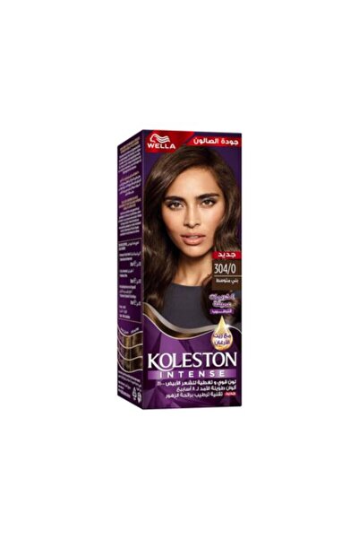 wella koleston كريم لون الشعر بني متوسط، 304/0