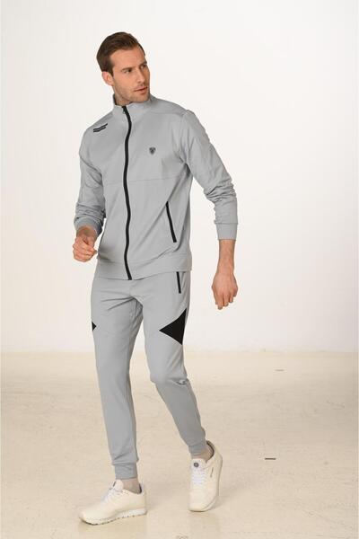 Marco Ferry Fleece-Lined Dalgıç Men's Tracksuit Set Gray 5255-g
