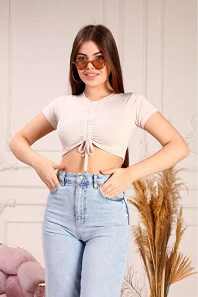 FashionForYou Ceres Cream Crop Top, XS