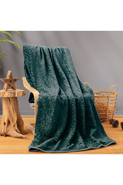 Talis Emboss Cottonbox Petrol blanket, 220x240