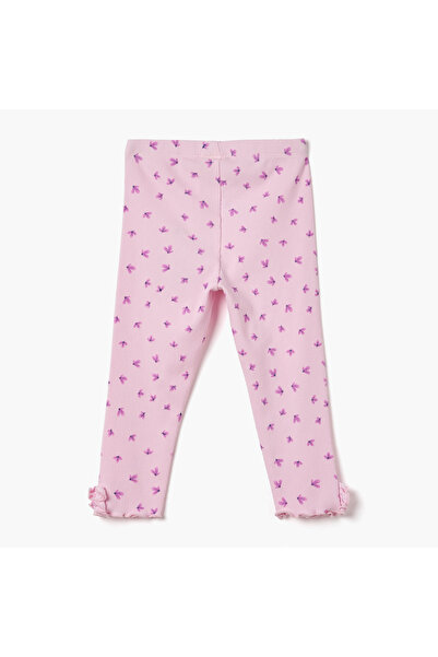 Juniors Flower Print Leggings